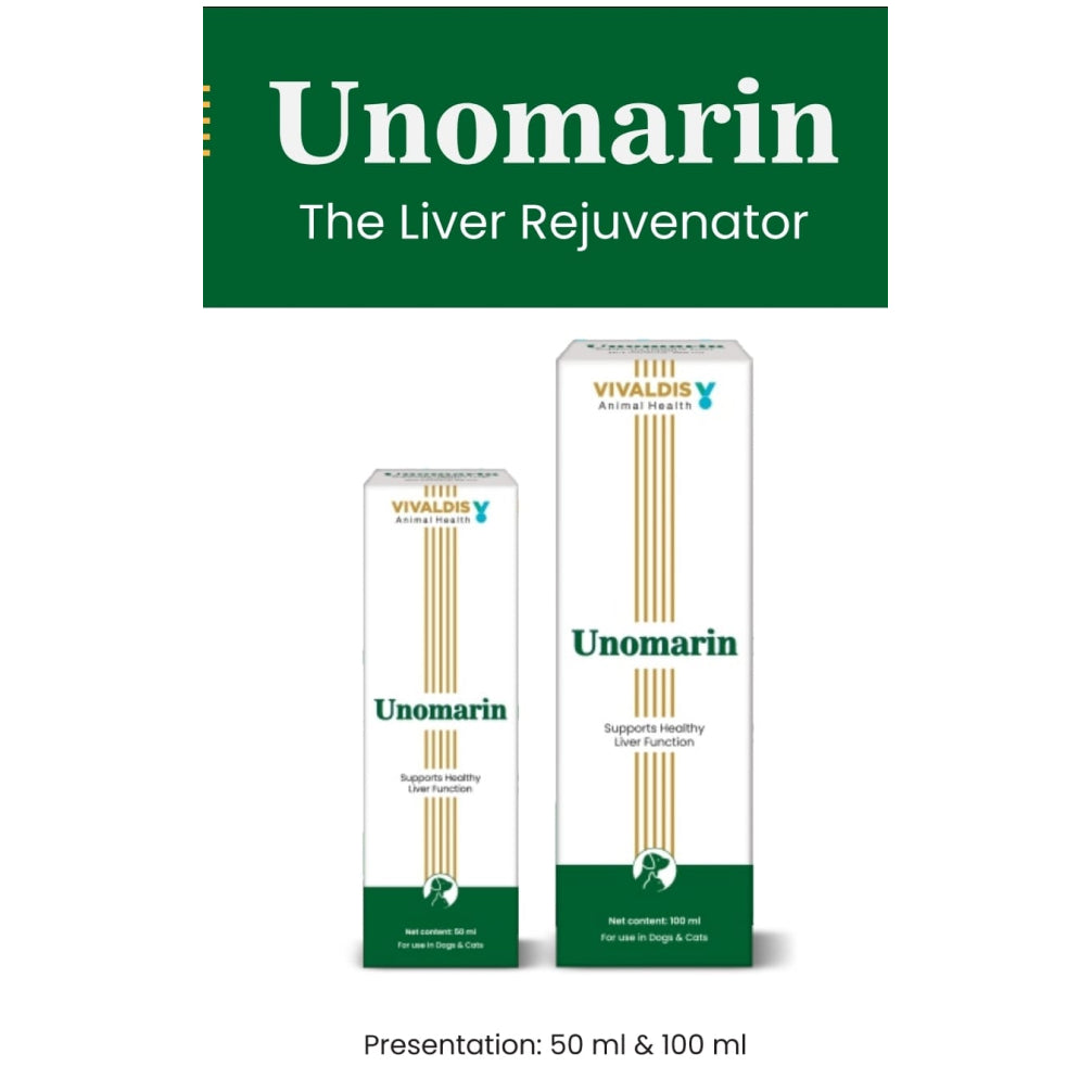 Vivaldis Unomarin Syrup Liver Rejuvenator for Dogs & Cats