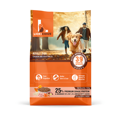 Lickicious Chicken and Vegetables Adult Dog Dry Food