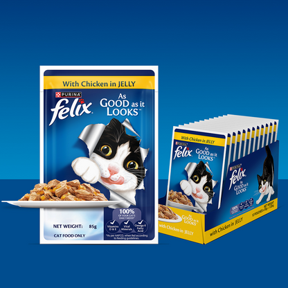 Purina Felix with Chicken in Jelly Complete and Balanced Adult Cat Wet Food