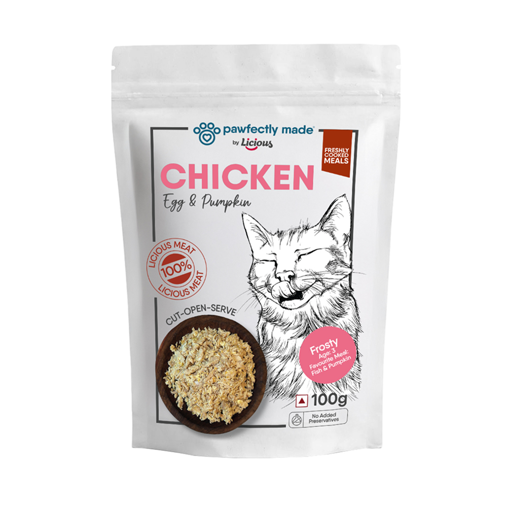 Pawfectly Made By Licious Chicken Egg & Pumpkin Home Meal for Cats