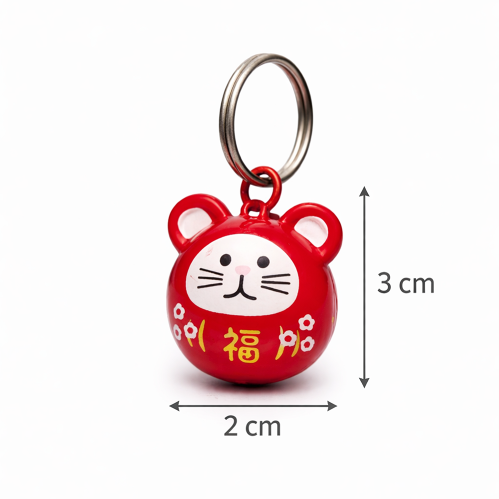 Talking Dog Club Mouse Collar Bell for Kittens & Cats (Red)