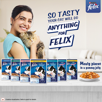Purina Felix with Tuna in Jelly Adult Complete and Balanced Cat Wet Food