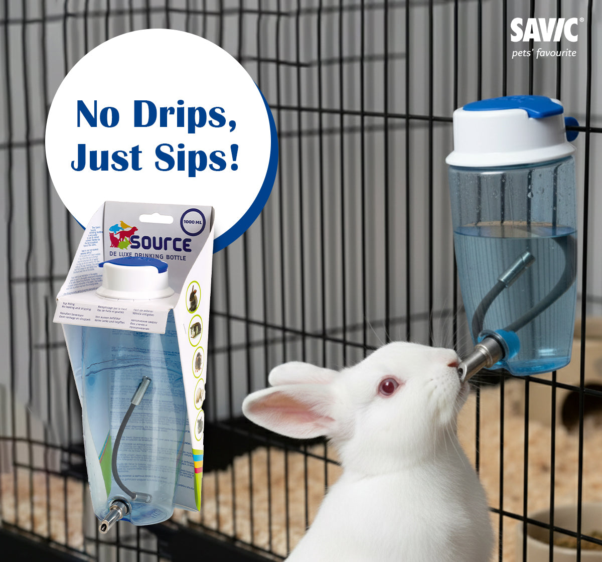 Savic Source Deluxe Drink Bottle for Hamsters and Rabbits