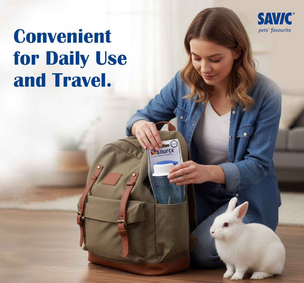 Savic Source Deluxe Drink Bottle for Hamsters and Rabbits