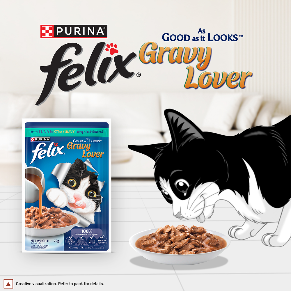 Purina Felix Gravy Lover Tuna Chunks Adult Complete and Balanced Cat Wet Food