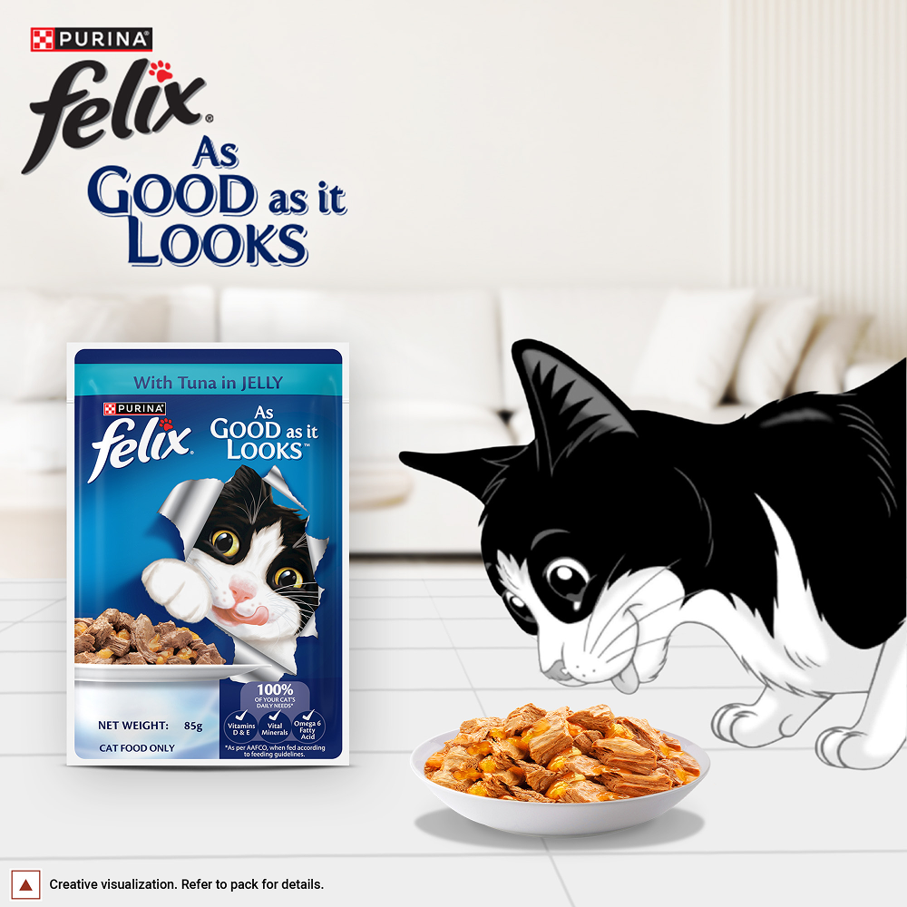 Purina Felix with Tuna in Jelly Adult Complete and Balanced Cat Wet Food