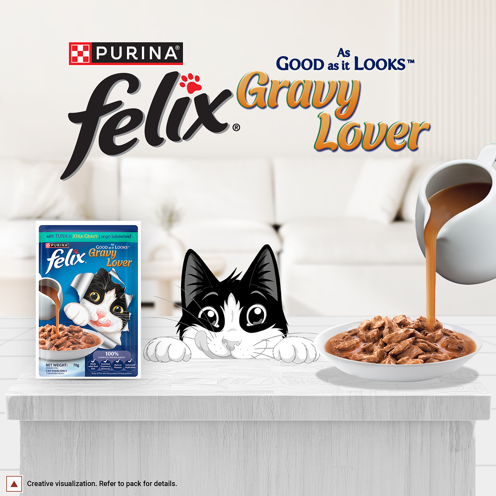 Purina Felix Gravy Lover Tuna Chunks Adult Complete and Balanced Cat Wet Food