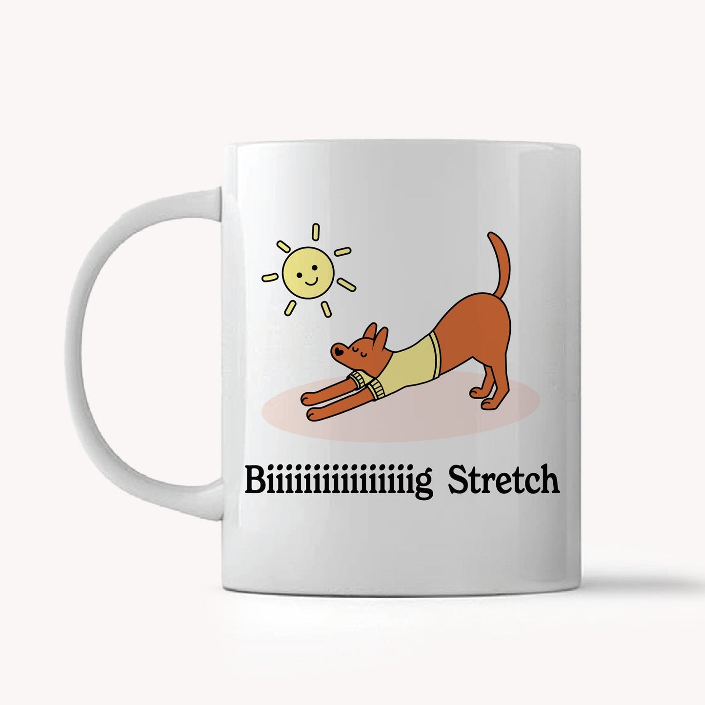 thePack Big Stretch Ceramic Coffee Mug (White)
