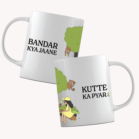 thePack Bandar Kya Jaane Ceramic Coffee Mug (White)