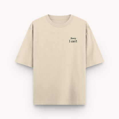 thePack Indie Merch Plans with My Dog Oversized T Shirt for Men and Women (Beige)