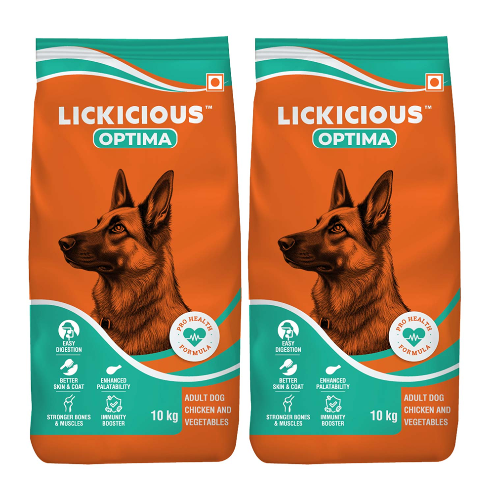 Lickicious Optima Chicken and Vegetable Adult Dog Dry Food