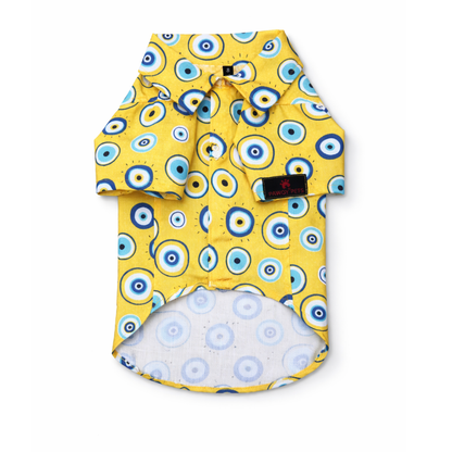 Pawgypets Evil Eye Casual Shirt for Dogs (Yellow)