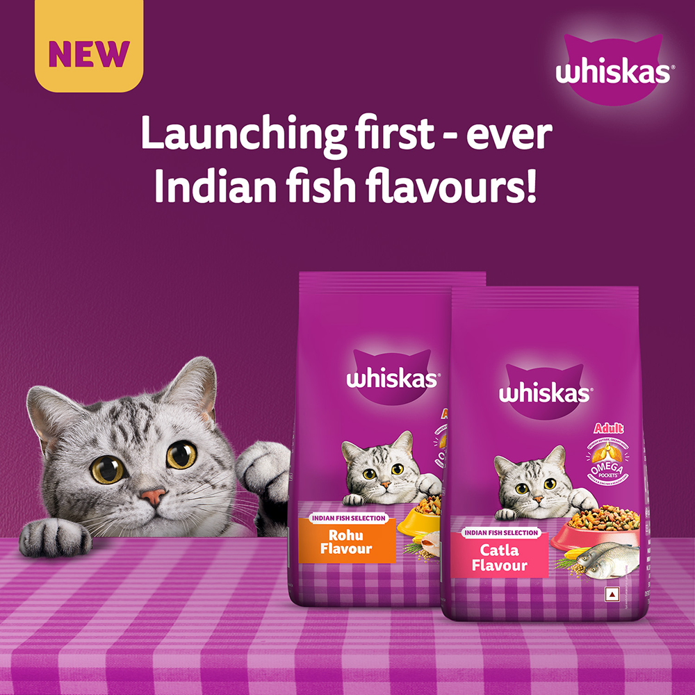 Whiskas Rohu Fish Flavour Adult Cat Dry Food