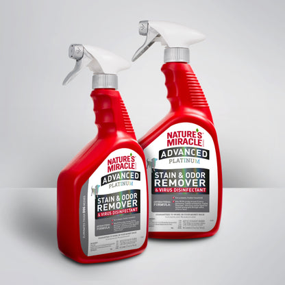 Nature's Miracle JFC Fresh Scented Advanced Platinum Stain and Odor Remover and Virus Disinfectant for Cats