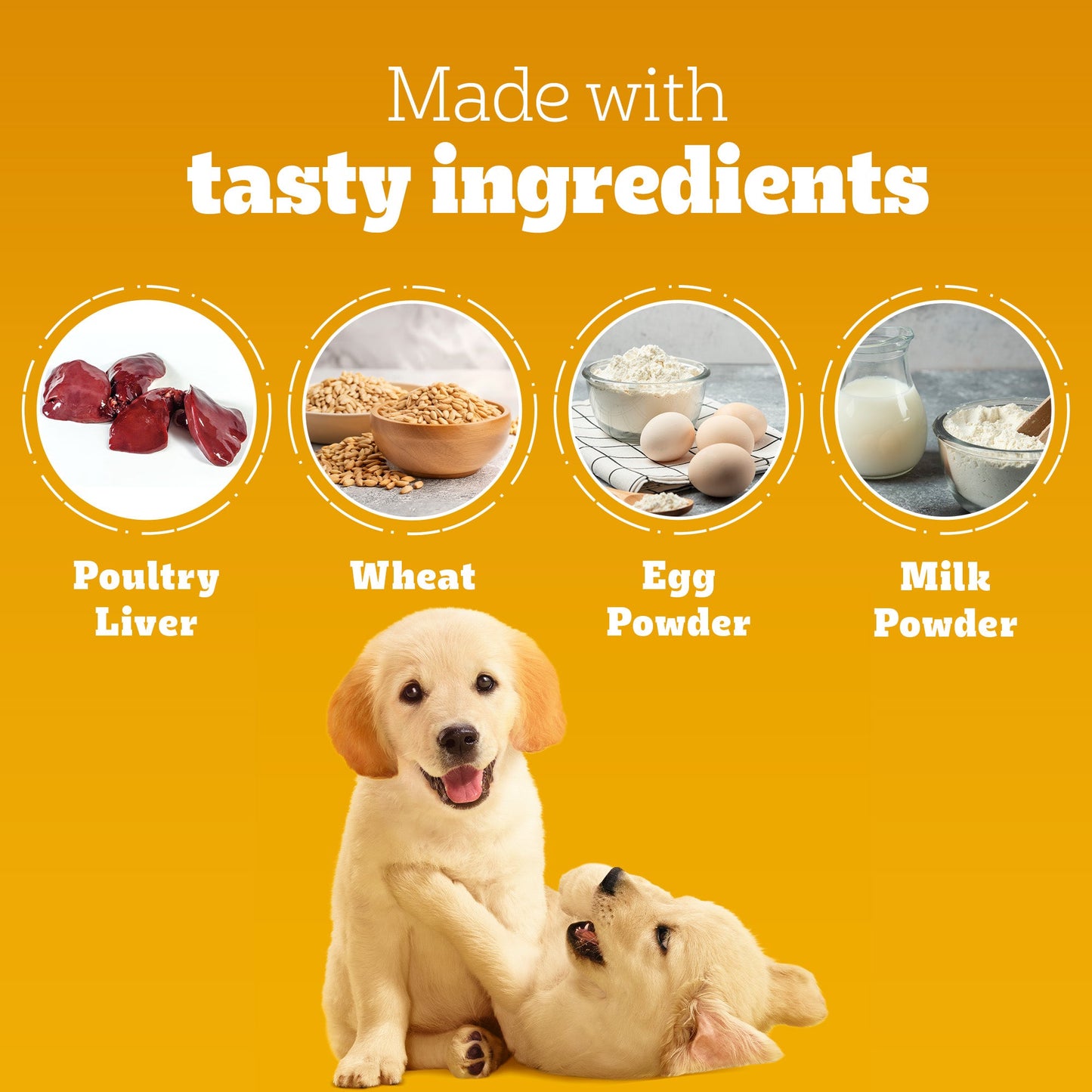 Pedigree Schmackos Stix Milk & Egg Flavour Puppy Dog Treat