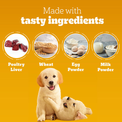 Pedigree Schmackos Stix Milk & Egg Flavour Puppy Dog Treat