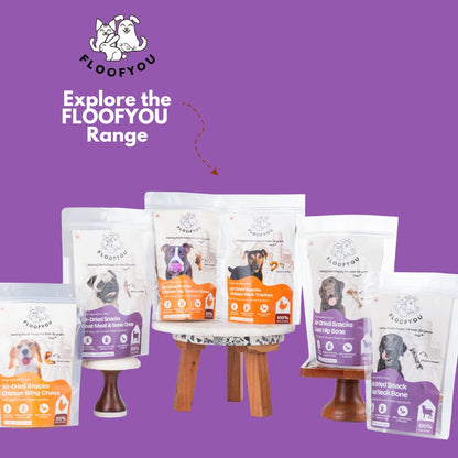 Floofyou Air Dried Meaty Chunks Bone Dental Chew Dog Treats