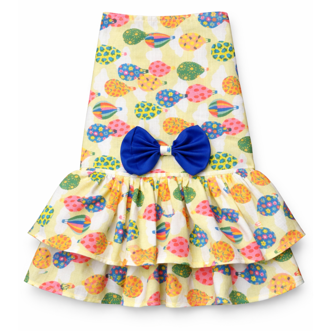 Pawgypets Balloon Casual Dress for Dogs (Lime Green)