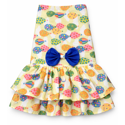 Pawgypets Balloon Casual Dress for Dogs (Lime Green)