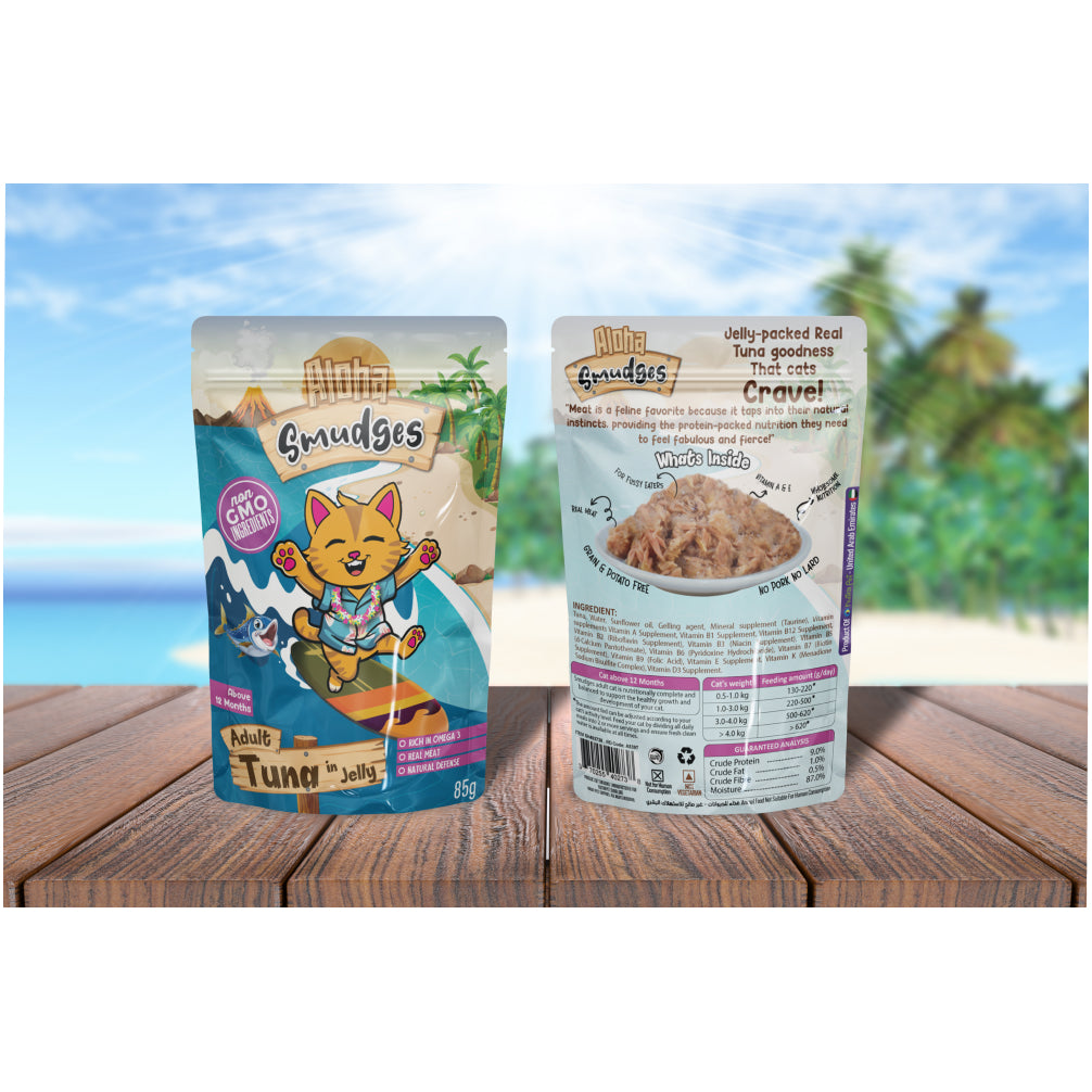 Aloha Smudges Tuna in Jelly Adult Cat Wet Food