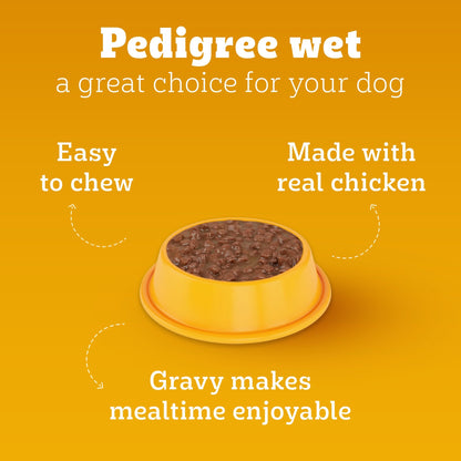Pedigree Puppy Dog Food Combo |Chicken & Milk Dry & Chicken & Liver Wet