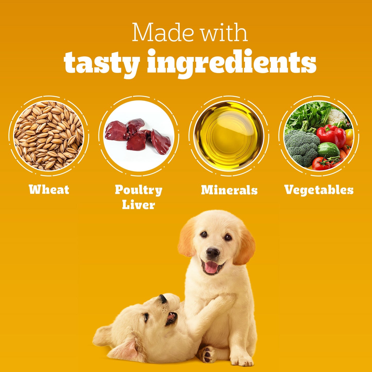 Pedigree Tasty Bites Chicken & Mixed Veggies Flavour Puppy Chewy Treats