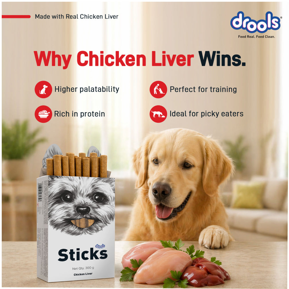 Drools Chicken Liver Sticks Dog treats