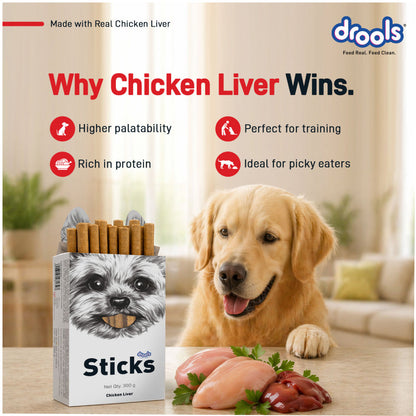 Drools Chicken Liver Sticks Dog treats