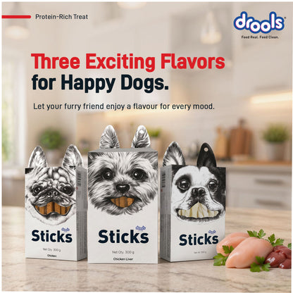 Drools Chicken Liver Sticks Dog treats