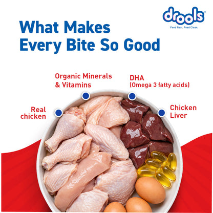 Drools Real Chicken & Chicken Liver Chunks in Gravy Puppy Dog Wet Food