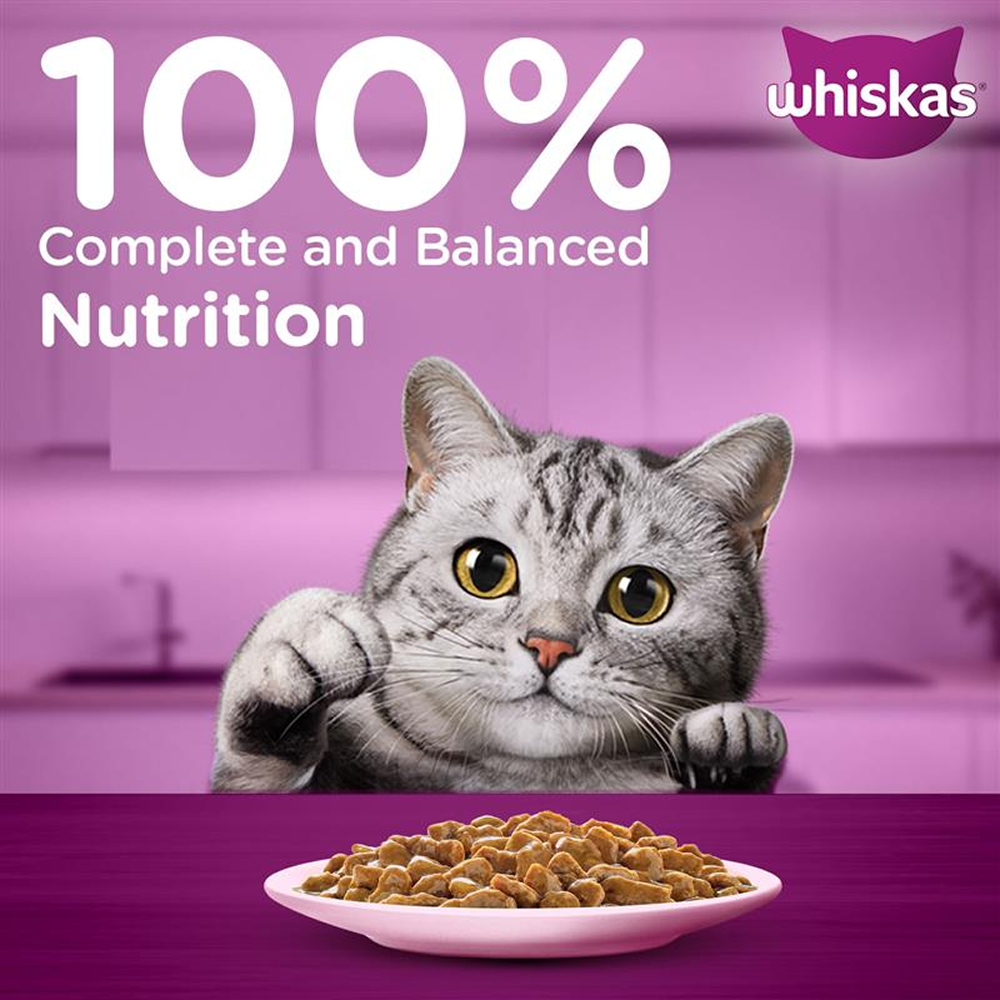 Whiskas Tuna in Jelly, Chicken and Salmon in Gravy Meal Adult Cat Wet Food