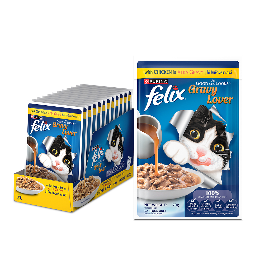 Purina Felix Gravy Lover Chicken Chunks Adult Complete and Balanced Cat Wet Food