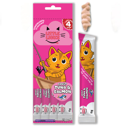 Smudges Little Licks Tuna and Salmon Creamy Bisque Adult Cat Treats