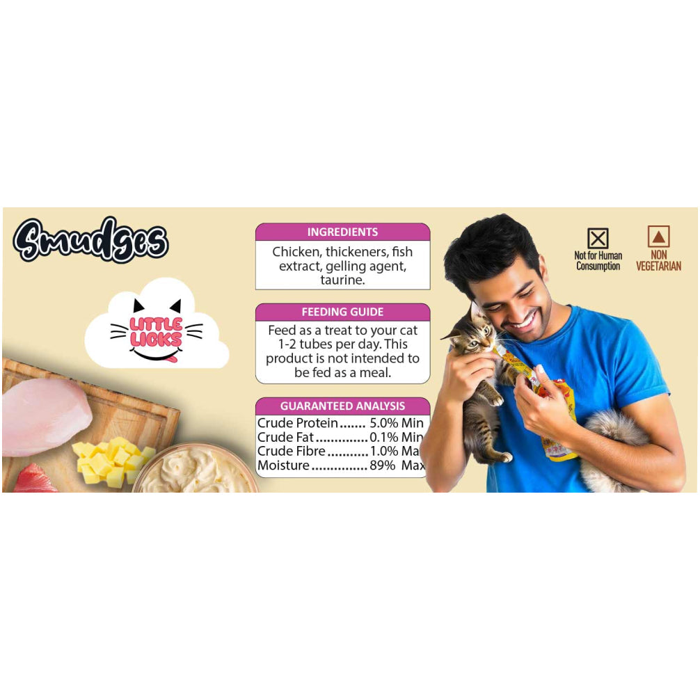 Smudges Little Licks Chicken Creamy Bisque Adult Cat Treats