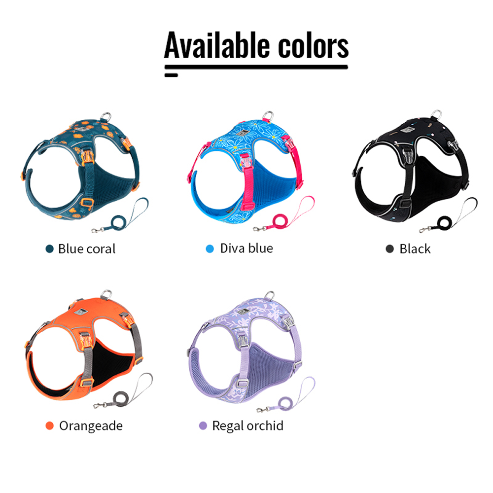 Truelove Ultra Light Harness & Leash Set for Small Dogs (Diva Blue)