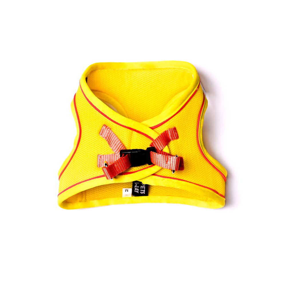 Pets Way Air Mesh Harness for Puppies & Small Dogs (Yellow)