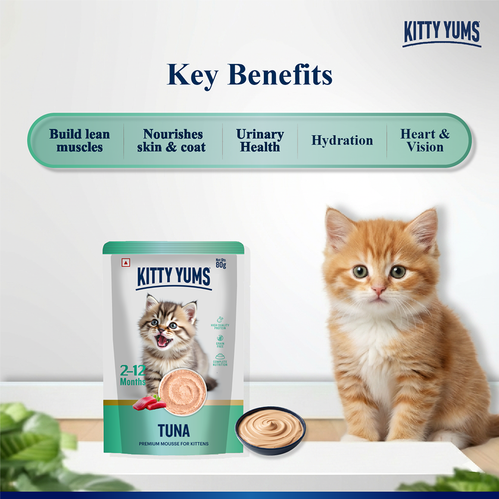 Kitty Yum Tuna Mousse Kitten Cat Wet Food