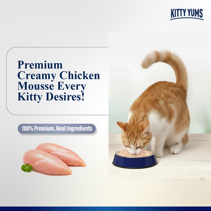 Kitty Yum Chicken Mousse Adult Cat Wet Food