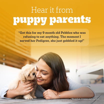 Pedigree Puppy Dog Food Combo |Meat & Milk Dry & Chicken & Liver Wet