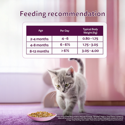 Whiskas Kitten Tasty Mix Wet Food Combo |Chicken, Tuna, Seafood & Salmon