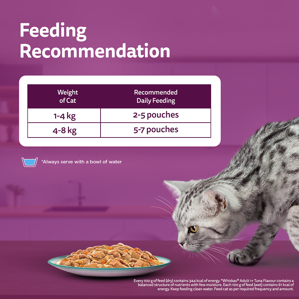 Whiskas Adult Wet Cat Food Combo |Chicken, Tuna & Seafood (Jelly & Gravy)