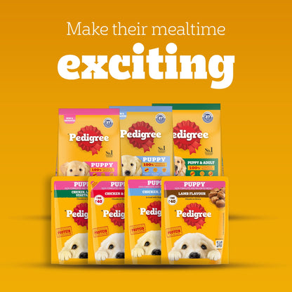 Pedigree Puppy Dog Food Combo |Chicken & Milk Dry & Chicken & Liver Wet