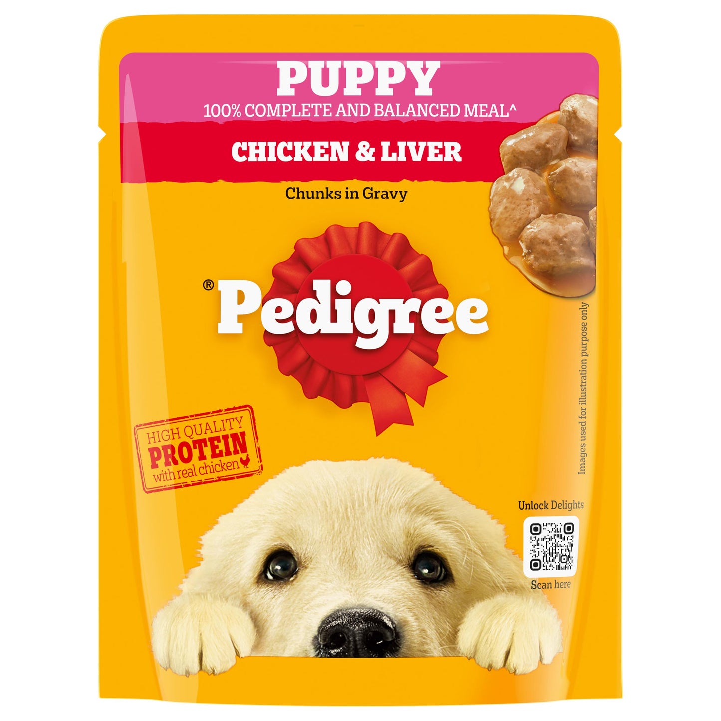 Pedigree Puppy Dog Food Combo |Chicken & Milk Dry & Chicken & Liver Wet