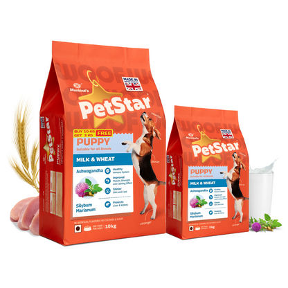 Mankind Petstar Milk and Wheat Puppy Dog Dry Food