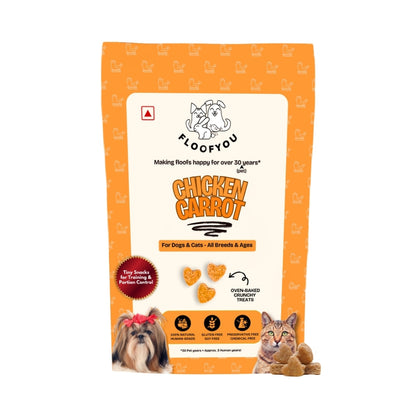 Floofyou Chicken Carrot Oven Baked Cookie Dog Treats