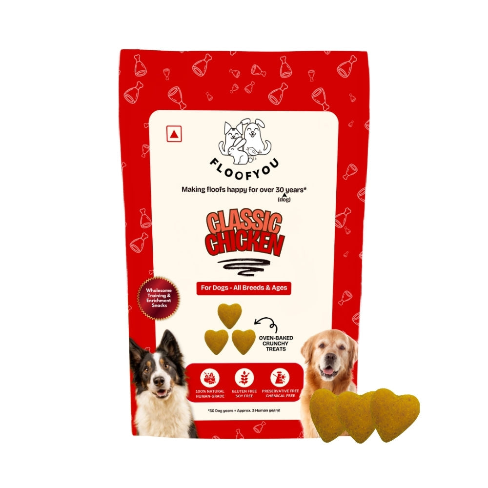 Floofyou Classic Chicken Oven Baked Cookie Dog Treats