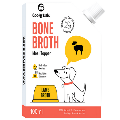 Goofy Tails Chicken and Lamb Bone Broth Combo for Dogs