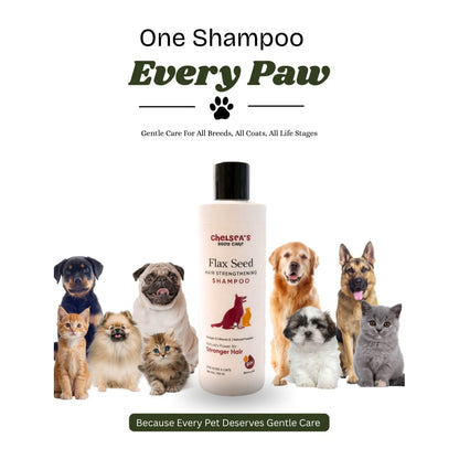 Dr. Chelsea’s Flax Seed Hair Strengthening Shampoo for Dogs & Cats