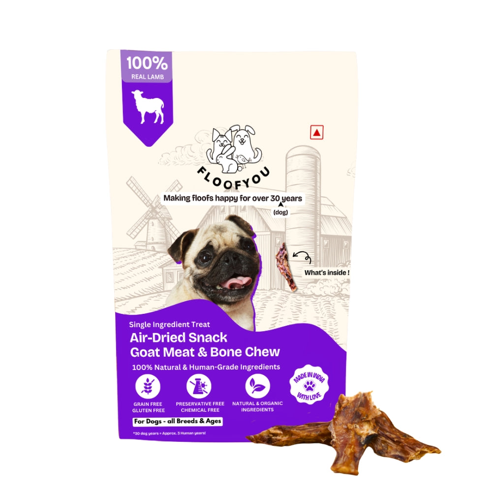 Floofyou Air Dried Meaty Chunks Bone Dental Chew Dog Treats