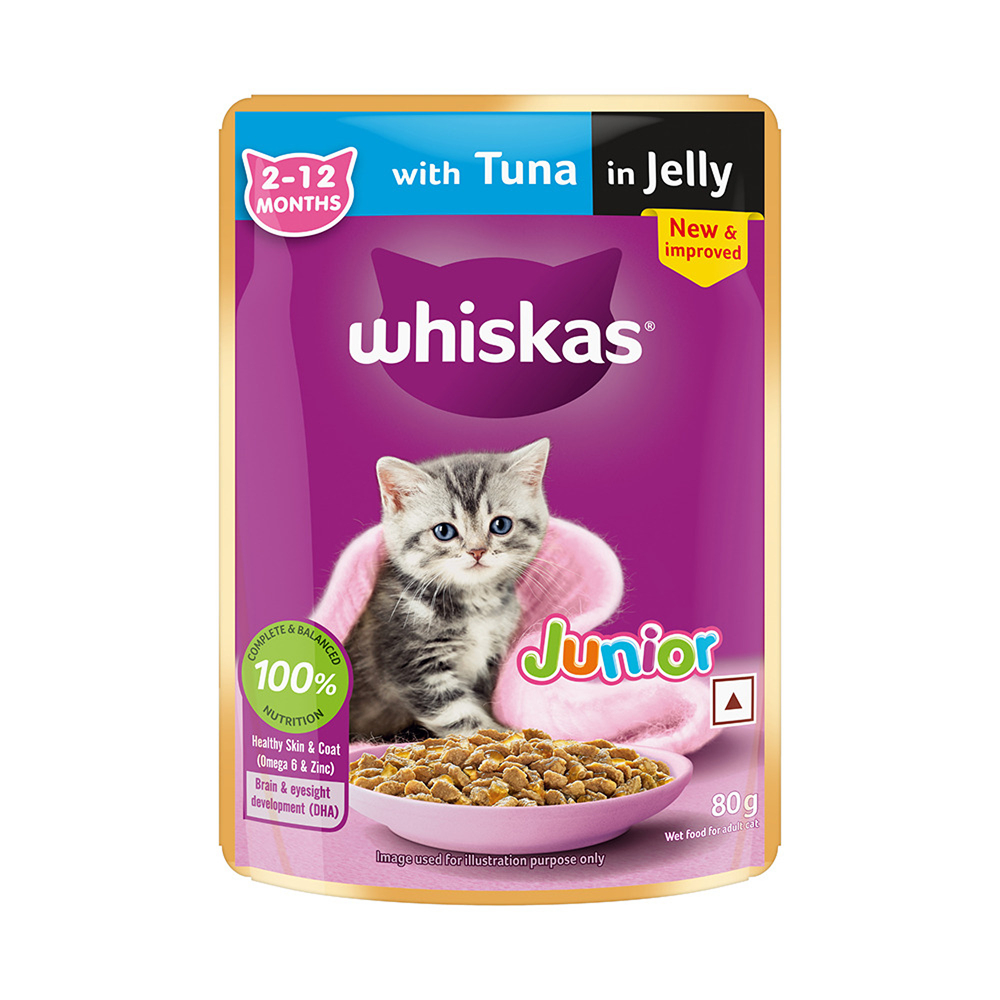 Whiskas Kitten Wet Food Value Combo |Chicken, Tuna & Mackerel